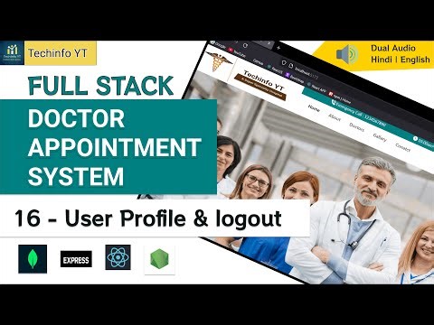 User Profile Full Stack Doctor Appointment System | MERN Stack Project