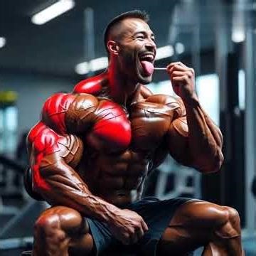 🔥 *Muscle Highlight Challenge in the Gym! (Red Muscle Effect)* 💪😛