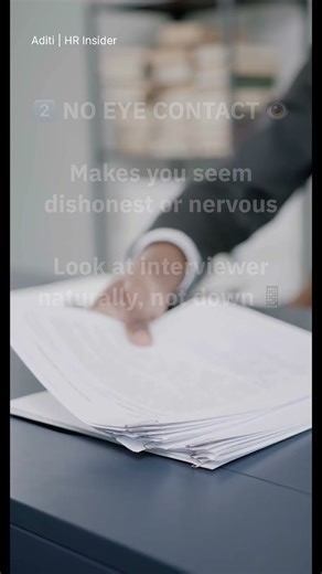 Body Language Mistakes in Interviews | HR Tips