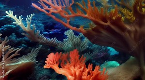 animation, motion effect underwater world is a fascinating and diverse realm that encompasses the vast expanses of Earth's oceans, size 3880x2160, 60fps