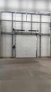 Industrial Sectional Overhead Door Heavy Duty Insulated Steel Lift Garage Windproof Customizable Automatic Warehouse Factory