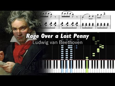 Beethoven - Rage Over a Lost Penny - Piano Tutorial with Sheet Music
