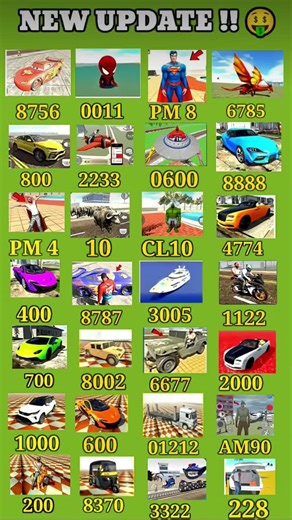 All Secret Cheat Code ✅🤑 In Indian Bike Driving 3D New Update Code #shorts #ytshorts #viral #explore