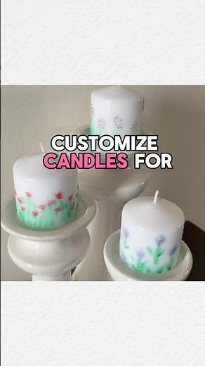 Spring Candle DIY 🌸🕯️Easy tutorial