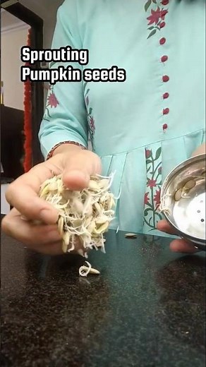 DON'T Throw Away Pumpkin Seeds! 🎃 Turn "Kitchen Waste" into a Sprouted Superfood Powder! #shortsfeed