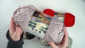 Lion Brand Yarn Hometown Yarn, Super-Bulky Yarn for Knitting, Crocheting, and Crafting, 1 Pack, Riverdale Tweed