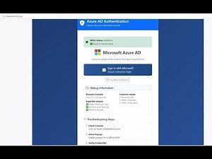 Azure AD Login in Angular 20+ (2024) | MSAL Authentication Full Project | Bootstrap UI
