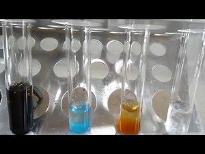 Precipitation reactions of some metal ions