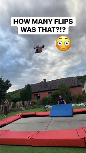 🤸 How Many Trampoline Flips Can Anybody Do? 😱 Insane Flip Challenge! #Shorts #trampoline #flip