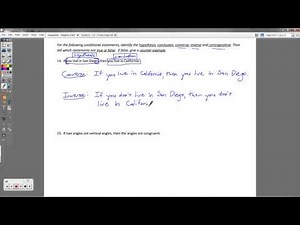 Geometry - Chapter 2 Review Packet (Logic and Proofs)