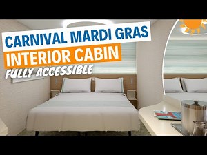 Carnival Mardi Gras INTERIOR STATEOOM Fully Accessible Cabin 10325
