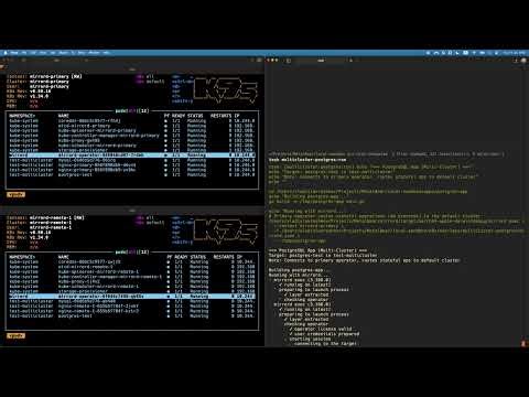 mirrord Multi-Cluster for Kubernetes: Postgres Test - Primary as Management-Only