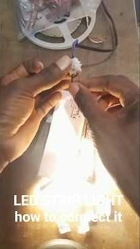 LED STRIP LIGHT how to connect! very simple.#shorts