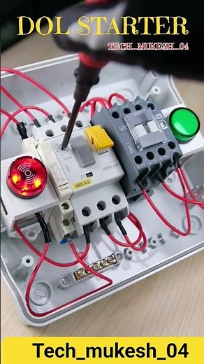 DOL Starter Wiring Explained |Complete DirectOn Line Starter Connection #wiring #panelwiring