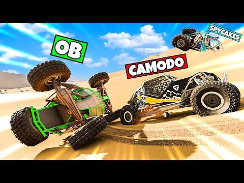 Racing Buggies Through MASSIVE Sand Dunes in BeamNG Drive Mods!