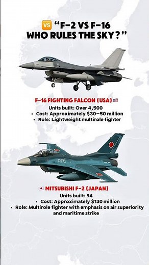 F-2 vs F-16 – The Ultimate Fighter Jet Showdown 🛩🔥
