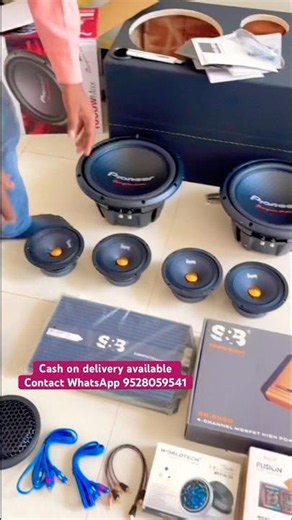 pioneer 2 subwoofer 4 mid speaker music system price | pioneer tractor Music system #shortsviral