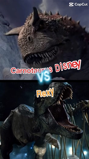 Carnotaurus Disney vs Rexy￼￼