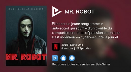 Vidéo : Voir la série Mr. Robot en streaming légal complet