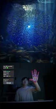 UE5 Flocking Boids Realtime Hand tracking #flocking #underwater #handtracking