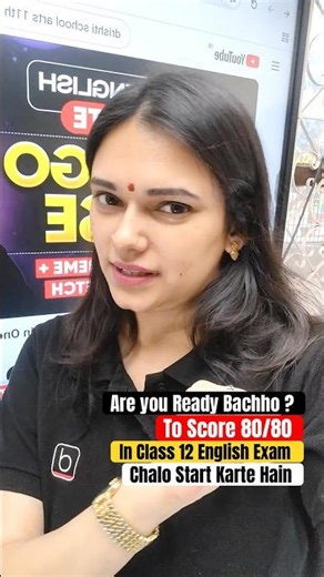 Score 80/80 In Class 12 English Exam with Kusum Goyal Ma’am ✅ #boardexam2026 #class12english
