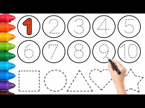 Learn Numbers & Shapes for Kids 🎉 | Counting 1-10 🔢 and Basic Shapes 🔺🟢 | Fun Preschool Learning