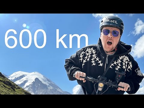 Ich bin 600 KILOMETER mit einem E-SCOOTER GEFAHREN!