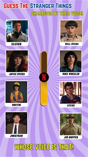 Guess the Stranger Things Character by Their Voice! 🎤👂 Can You Recognize Them?