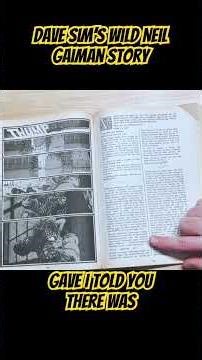 Dave Sim’s Wild Neil Gaiman Story