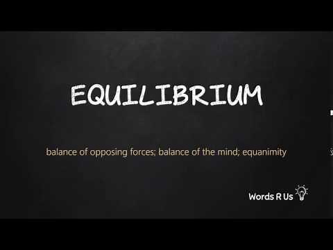 How to Pronounce EQUILIBRIUM in American English