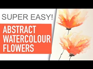 Easy Abstract Watercolour Flowers!