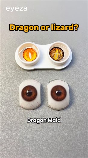Eyeza_ 𝑪𝒐𝒏𝒕𝒂𝒄𝒕𝒔 ✨ on Instagram: "Dragon eyes 🐉 or Lizard eyes 🦎? Which one would you choose for your next cosplay? ✨👀#eyeza #eyezalens #coloredcontacts #coloredcontactlenses #contacts #lenses #contactlenses #cosplaylenses #cosplaylenses #bluelenses #cosplay #dragonmaid"