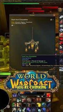 World of Warcraft - Dark Iron Chandelier #worldofwarcraft #gaming #fyp #wowcollection #warcraft