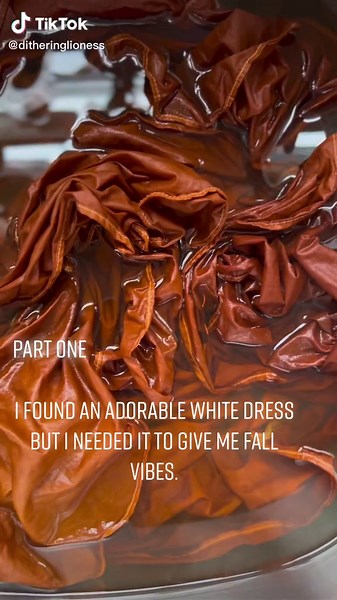 I loved this dress but I struggle to keep white clothes white! I achieved this color by using Rit Dye’s new color marigold at 2x concentration. #ritdye #diydye #fallcolors #upcycledclothing #upcycledfashion