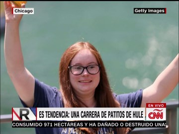 La carrera de patitos de hule que es tendencia
