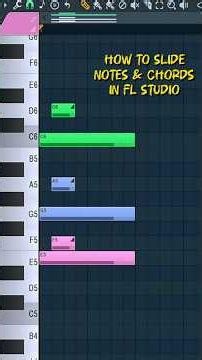 How to slide Notes and Chords in FL Studio #flstudio #musicproducer