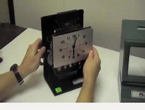 How to set the time on an Acroprint Model 125 or Model 150 time clock