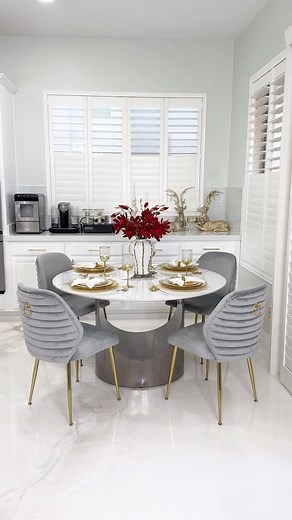 Good morning my IG family!!! I want to Introducing our exquisite dining table! This stunning piece is perfect for both formal occasions and everyday use. The U-shaped hollowed-out base adds a touch of modern style, while the contrast between the arc-shaped base and the round top creates a visually striking geometric look. The spacious top provides plenty of room for people to gather, eat, and converse comfortably. Not only is this table aesthetically pleasing, but it is also durable and supporti