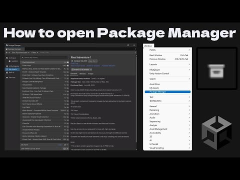 How To Open Package Manager In Unity