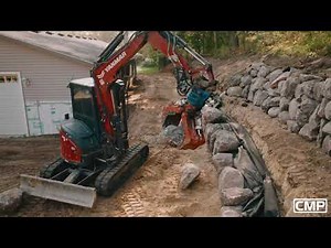 CMP Hydra Grapple Boulder Retaining Wall Build