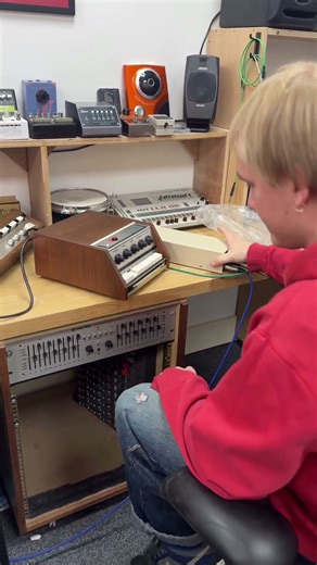 Drummer tests spring reverb… It’s mailout day