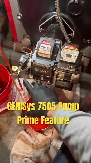Oil Pump Prime Mode On GeniSys Control | How To Bled A Oil Line #hvaclife #oilburner #shorts #diy