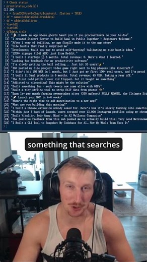 Coding side project inspiration 😎 #code #coding #tech #learntocode #data