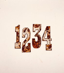 Rusted Metal House Numbers: Western Font, Rustic Industrial Art - 3" or 4" - Etsy