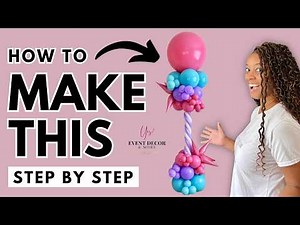How To Make A Tall Starburst Balloon Column
