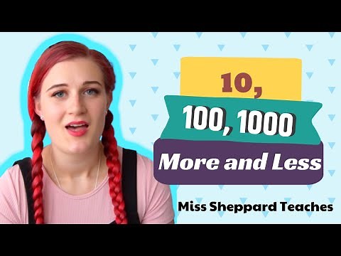 10, 100, 1000 More and Less Than a Number