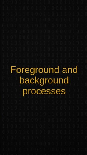 Foreground and background processes #computereducation