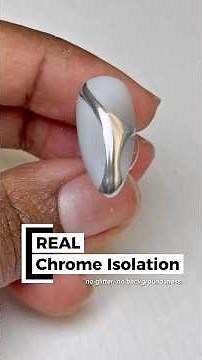 how to isolate chrome on nails (fool-proof method) #chromenails #nails #nailart #nailtech #gelx