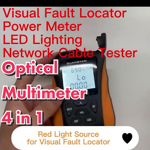 Optical Multimeter and RJ45 Network Cable Testing