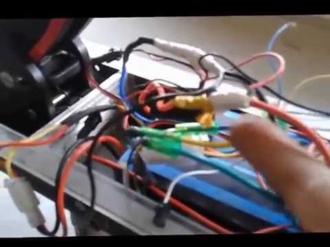 Electric scooter repair and diagnose wiring modification